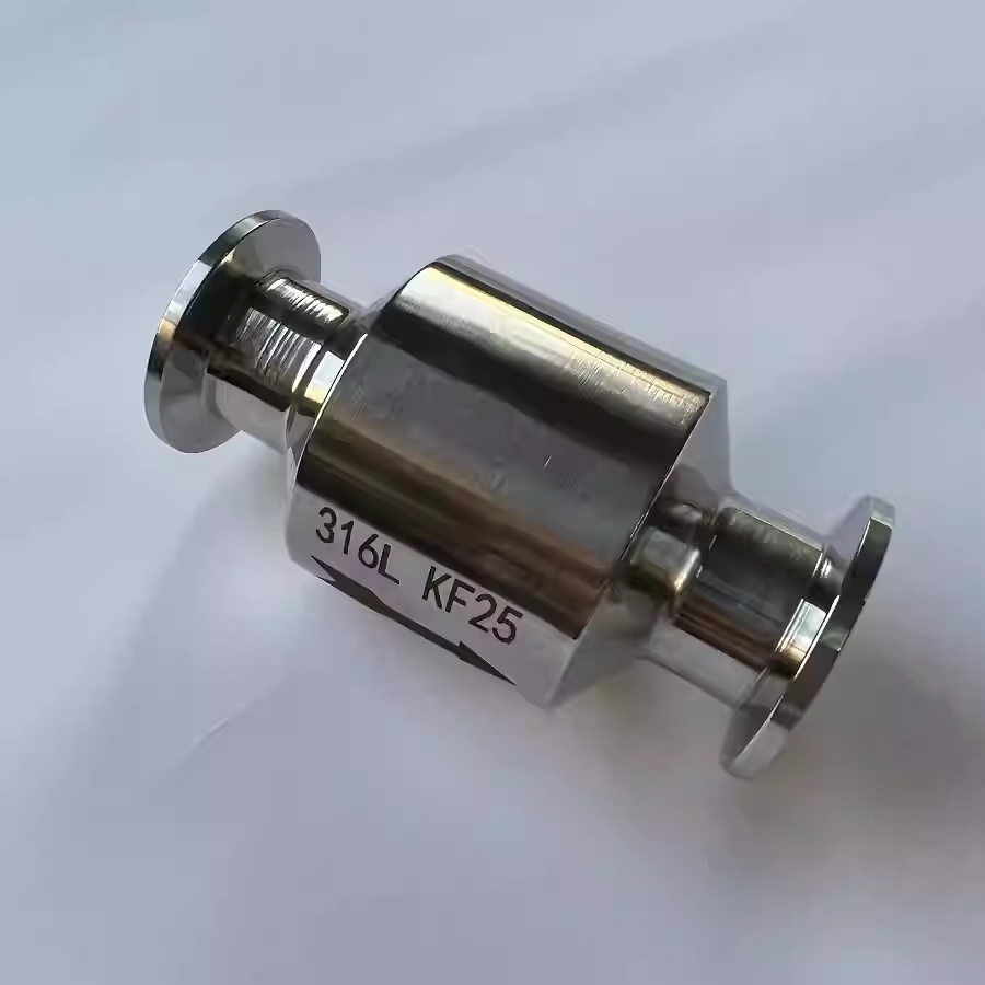 KF Vacuum Check Valve Stainless Steel Vacuum Pump Check Valve Exhaust Negative Pressure Check Valve Clamp-type Quick-connect Coupling